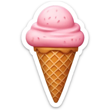 Strawberry ice-cream sticker