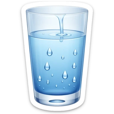 Drinking water emojis sticker