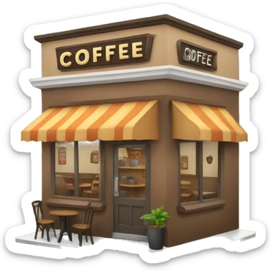 Coffee shop  sticker