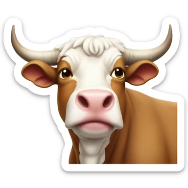 Full body Brahma bull  sticker