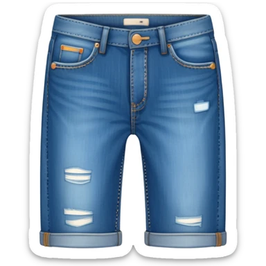 plain isolated blue jeans sticker