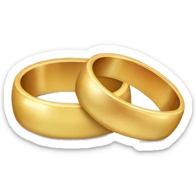 Wedding rings sticker