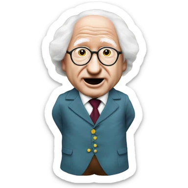 michael d higgins potato costume sticker