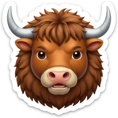 High resolution of An ox sticker