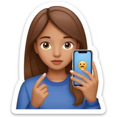 Una Chica tomando spaps sticker