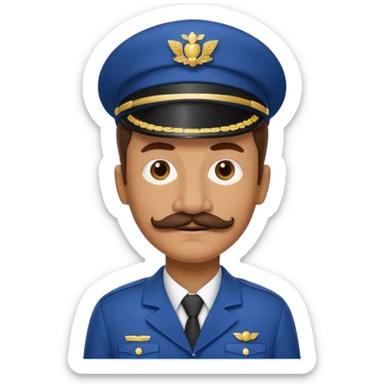 a housekeep with mustach sticker