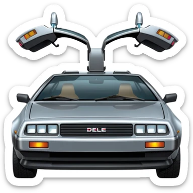 Delorean machine à voyager dans le temps sticker