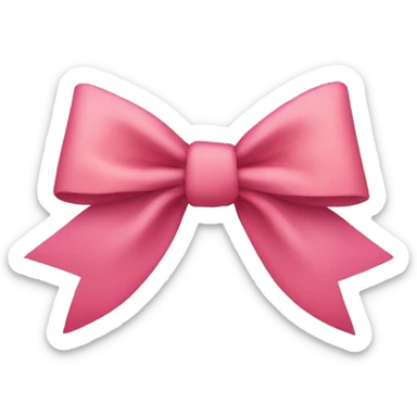 A coquette bow sticker