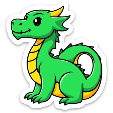 Village burning, black eyed, diamond, scaled dragon sticker
