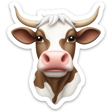 Kuh mit Stiefeln  sticker