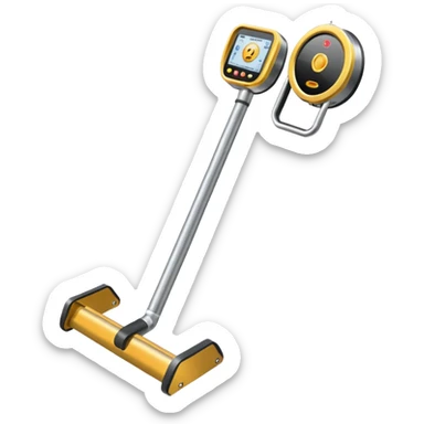 Realistic metal detector like a minelab sticker