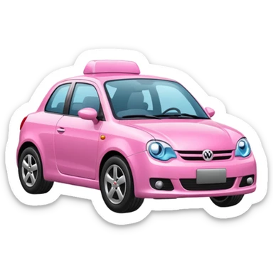 Voiture pink sticker