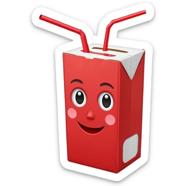 Juice Box RED sticker
