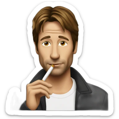 hank moody smokes cigarette sticker