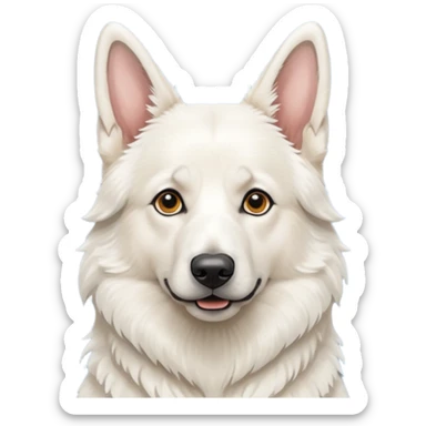 White German Shepherd sticker