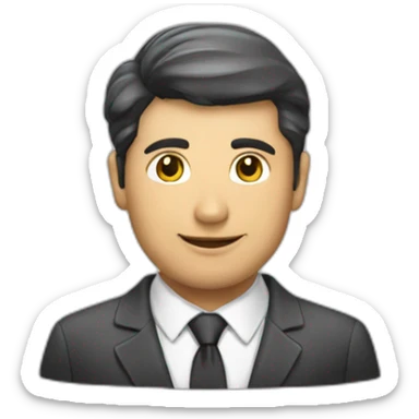 bussines man matrix sticker