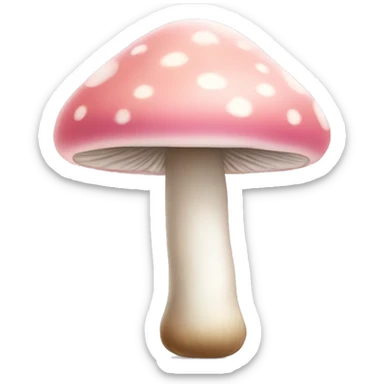 Light pink mushroom sticker
