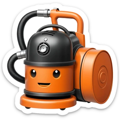 burnt-out vacuum cleaner sticker