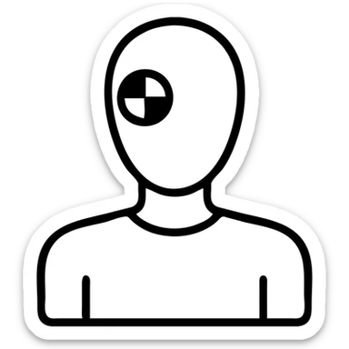 crash test dummy sticker