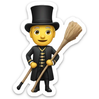 Sir with stick sticker