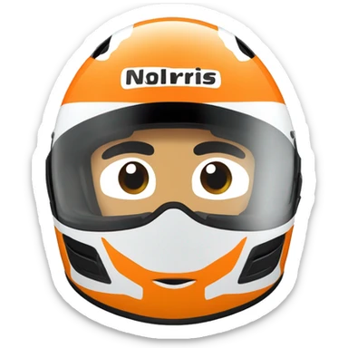 Lando norris mclaren helmet sticker