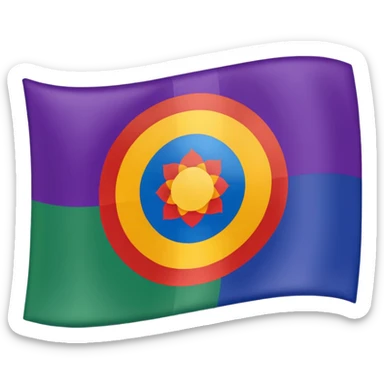 7 chakra color flag sticker