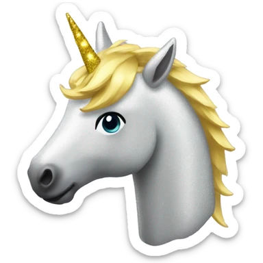 Licorne paillettes  sticker