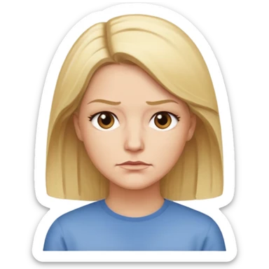 Skyler White from Breaking Bad, recognizable face, blonde hair, serious expression sticker