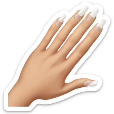 French tip nails sticker