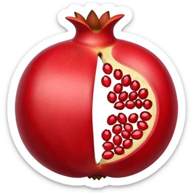 pomegranate with seeds sticker