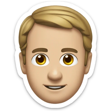 Macron sur un cuive  sticker