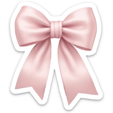 Pale pink coquette bow sticker
