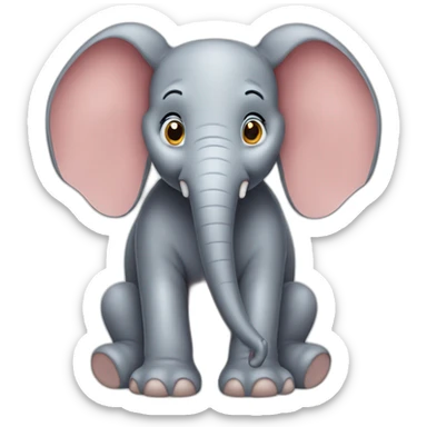 Dumbo elephant sticker
