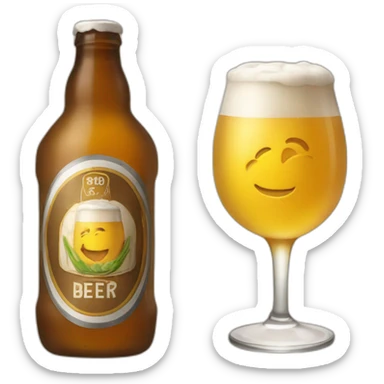 Toda drink à beer sticker