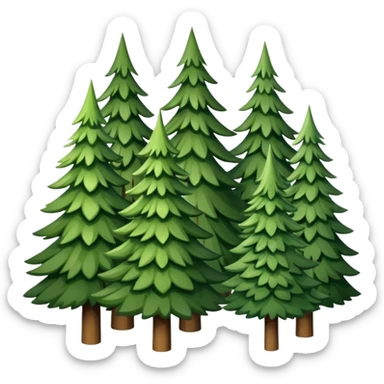 Christmas tree market sticker