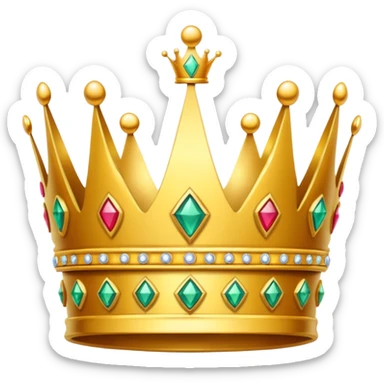 golden crown royal without too many details sticker