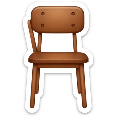 create a emoji of chair sticker