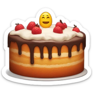 cake with the word Jacob on top sticker