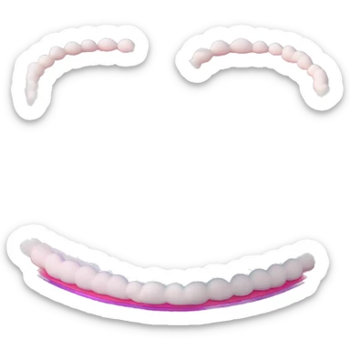 Iridescent gradient hue heart shaped cake with piping sticker