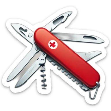 swiss army knife sticker