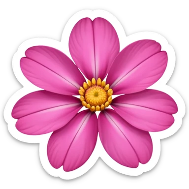 Pink realistic flower sort type close up  sticker