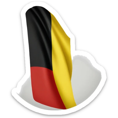 Belgium flag in a circle sticker