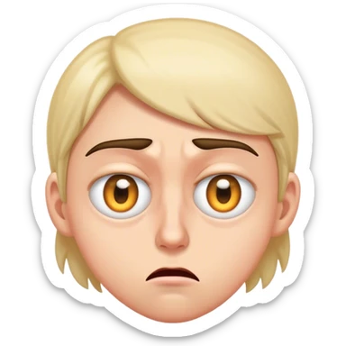 irritated eye twitch sticker