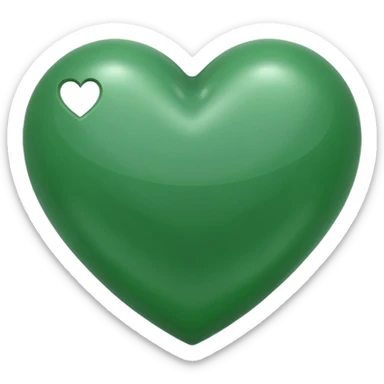 Cœur vert sticker