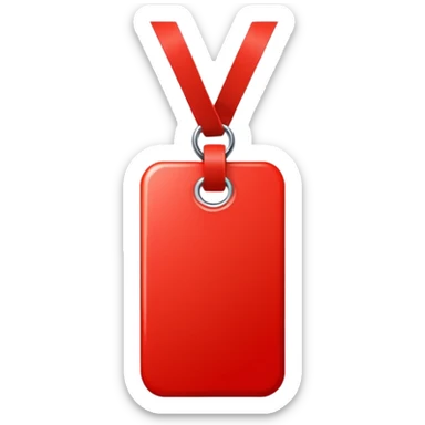 Tag vermelha sticker