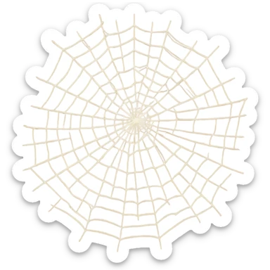 Beige spiderweb  sticker
