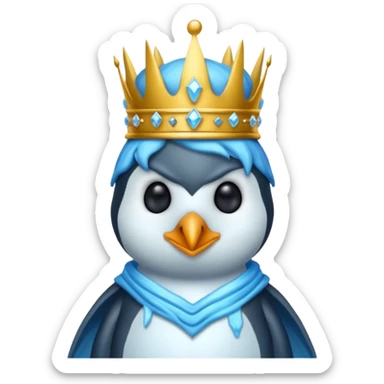Penguin lich king sticker