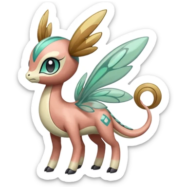 Faerie-Mezprit-Meloetta-Palkia-Pokémon, full body sticker