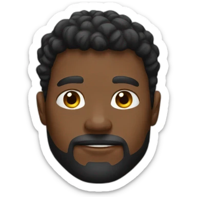 Afroamericano musculado sticker