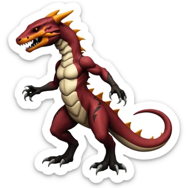  Venom-Marowak-Salandit-hybrid-fantasy-creature (full body) with markings sticker